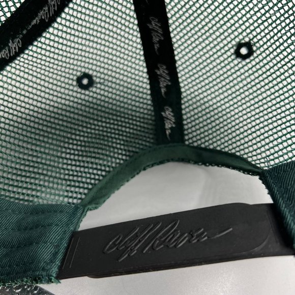 Vintage Cliff Raven Hat Green Ed Hardy Japanese tattoo Snap back Trucker Cap 90s - Picture 4 of 8